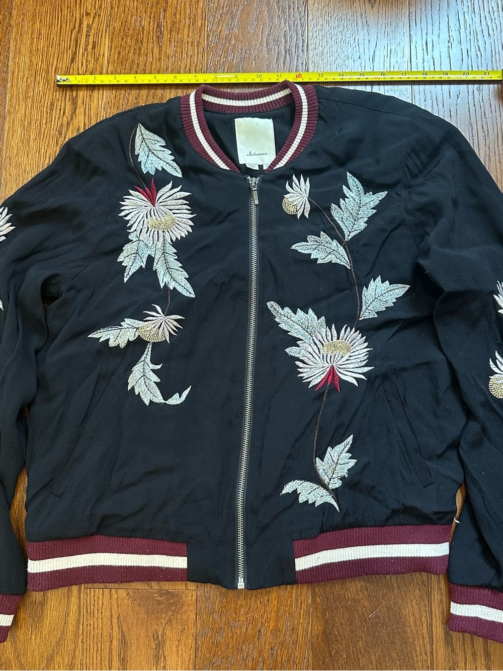 Anthropologie elevenses lightweight bomber jacket